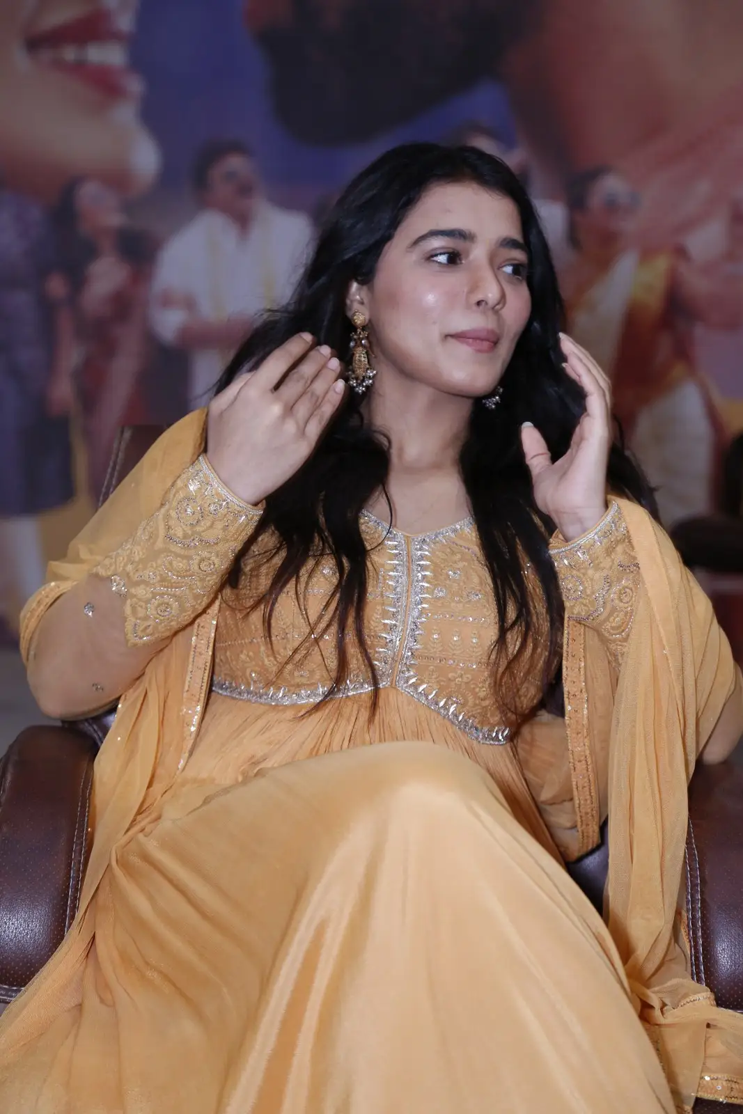 Ketika Sharma shines in a yellow dress at RangaRanga Vaibhavanga movie promotions still11