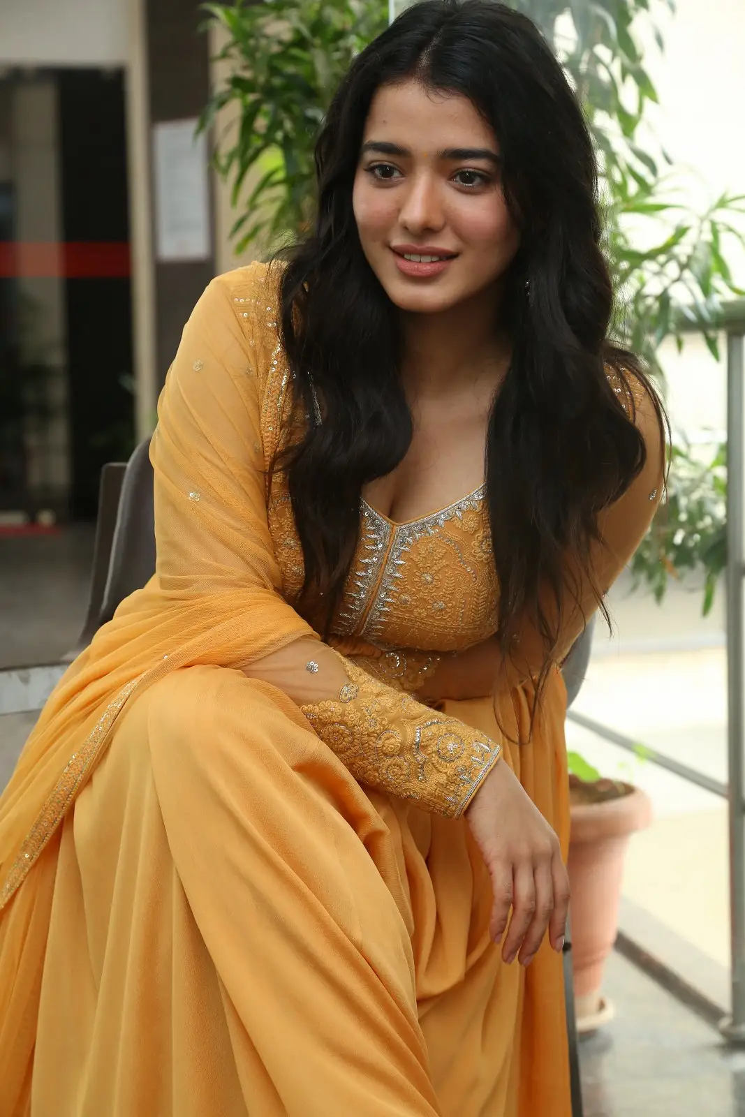 Ketika Sharma shines in a yellow dress at RangaRanga Vaibhavanga movie promotions still12