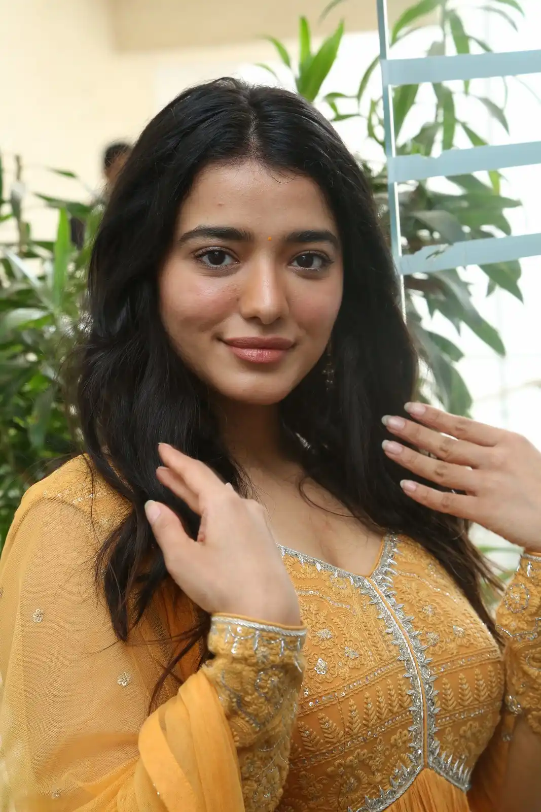 Ketika Sharma shines in a yellow dress at RangaRanga Vaibhavanga movie promotions still17