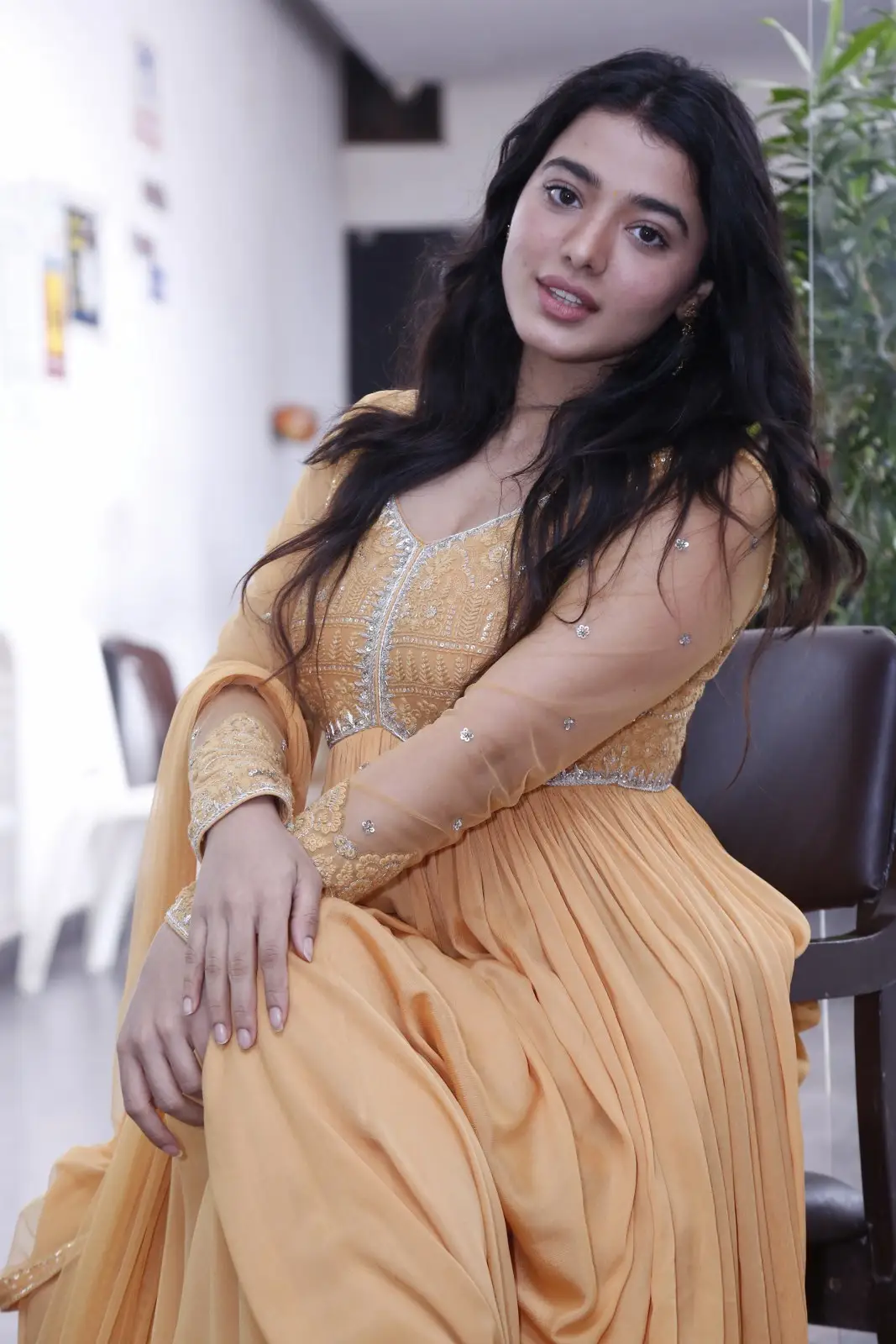 Ketika Sharma shines in a yellow dress at RangaRanga Vaibhavanga movie promotions still6