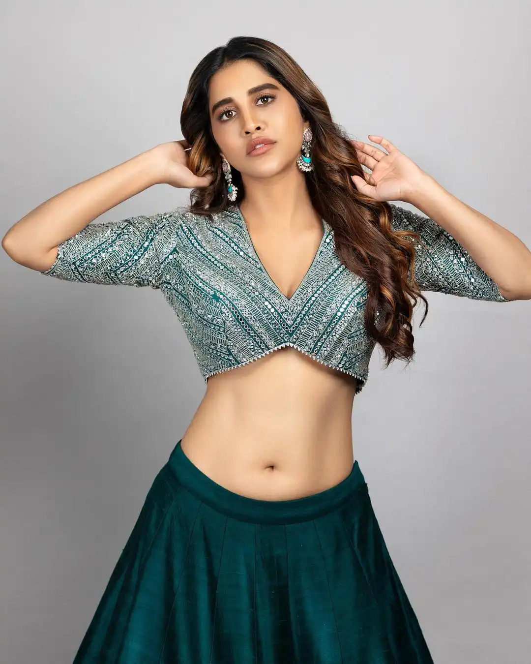 Nabha Natesh showing her beautiful waist