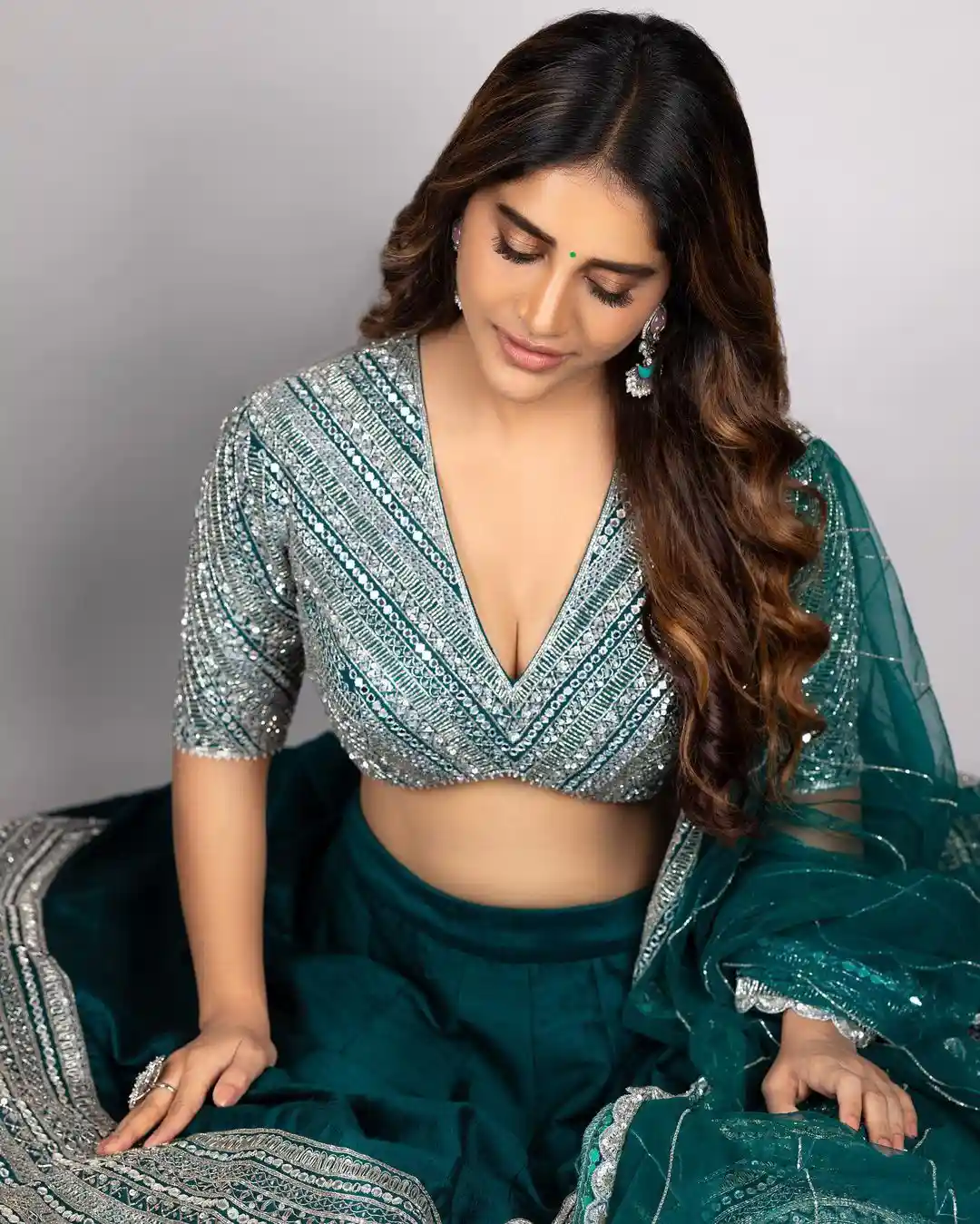 Nabha Natesh showing her beautiful waist