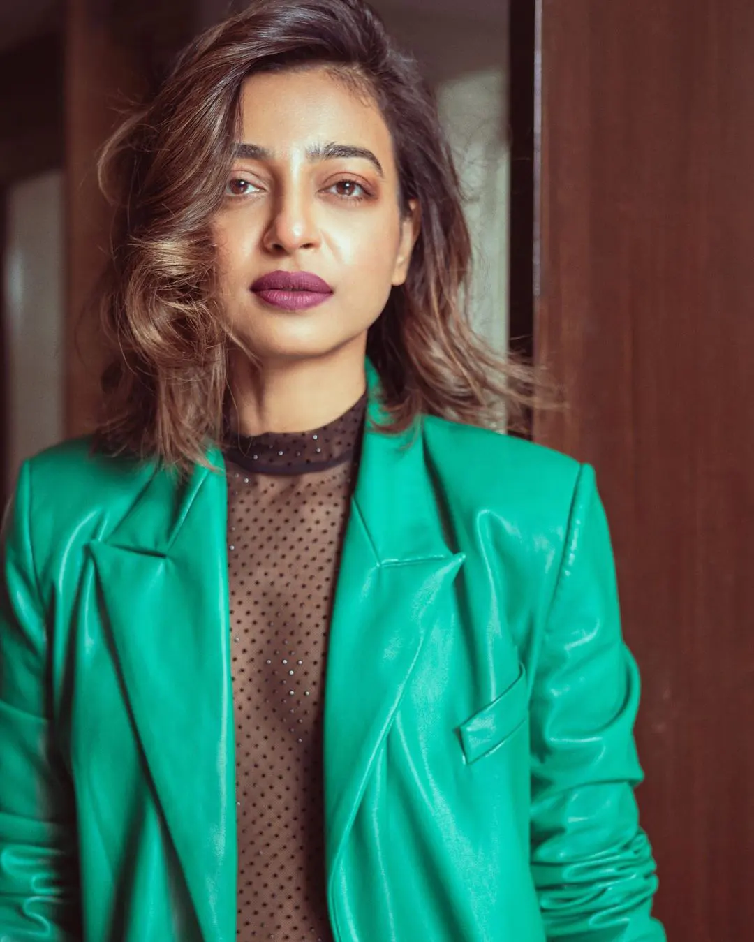 Radhika Apte Super Looks in green Dress