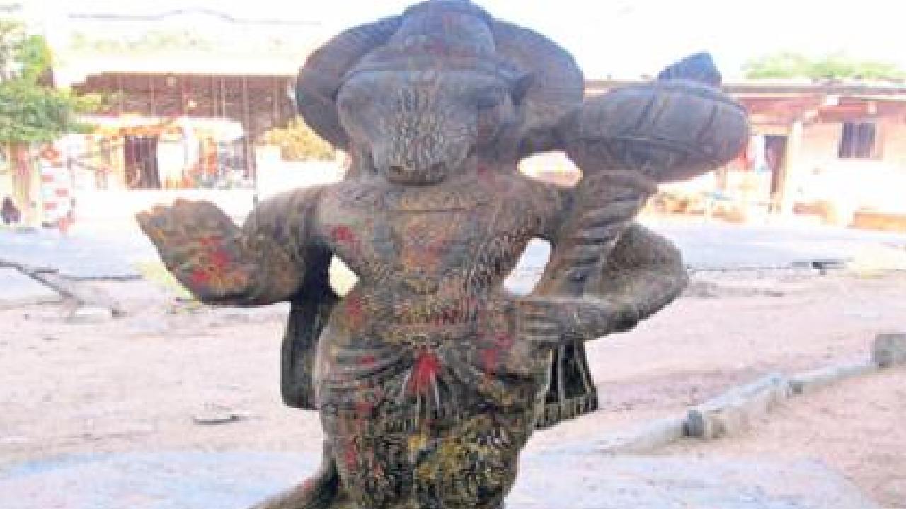 Jambavantu idol at Tirupati Ontimitta:తిరుపతిలోని ఒంటిమిట్టలో జాంబవంతుని విగ్రహం…!