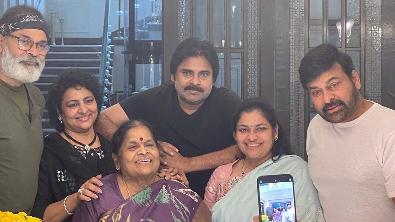 Chiranjeevi Mother Birthday Celebrations : చిరంజీవి తల్లి బర్త్‌డే సెలబ్రేషన్స్.. మెగా ఫ్యామిలీ సందడి..
