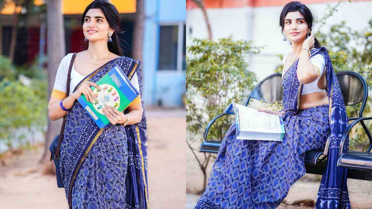 Varsha : చీరలో వర్ష ఒంపుసొంపులు..
