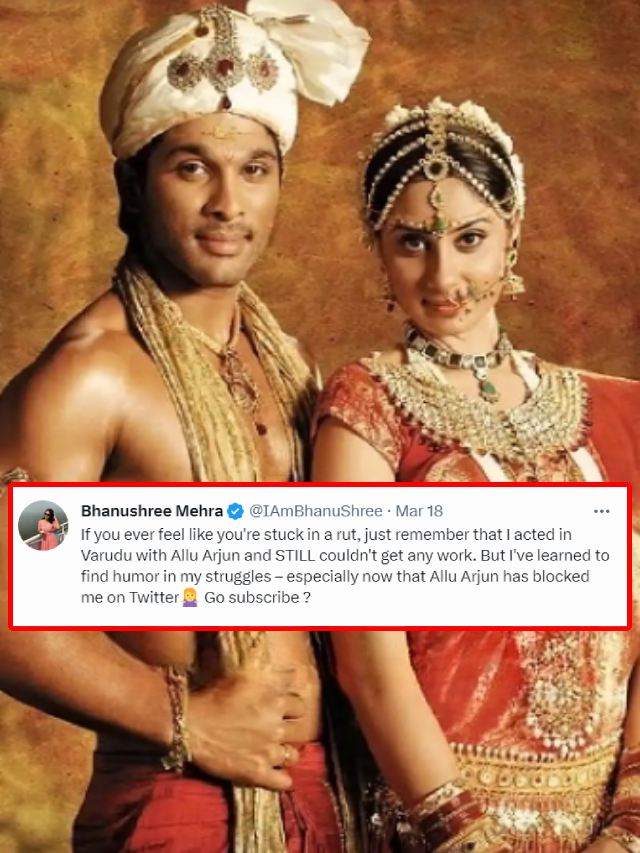 Allu Arjun Blocked his Heroine in Twitter..