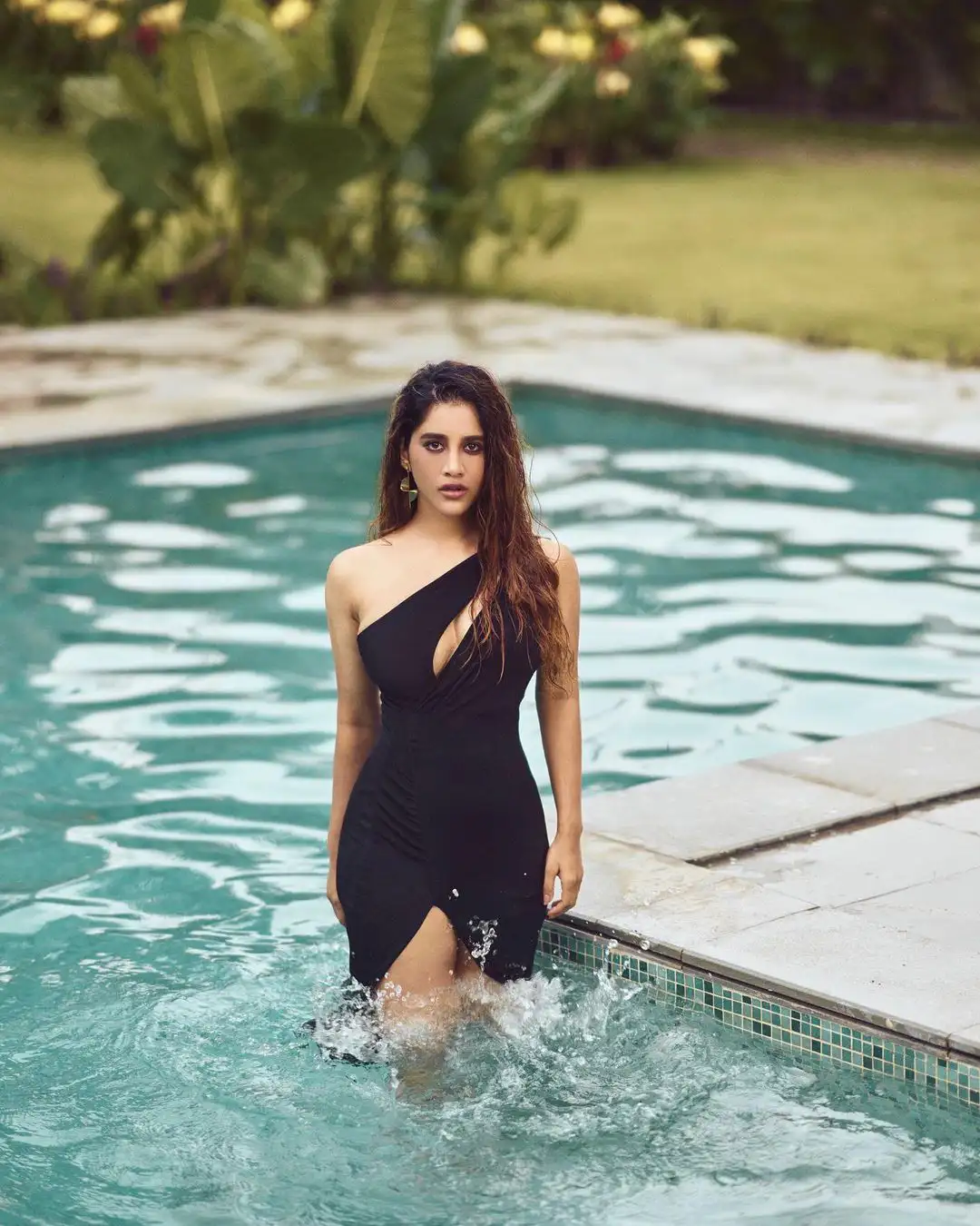 Nabha Natesh heat up the internet with her swimming pool Photos