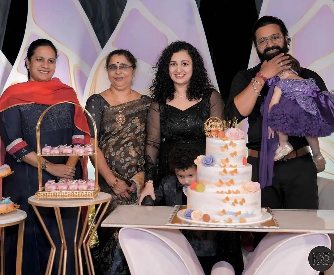 Rishab Shetty daughter Radhya's first birthday celebration photos