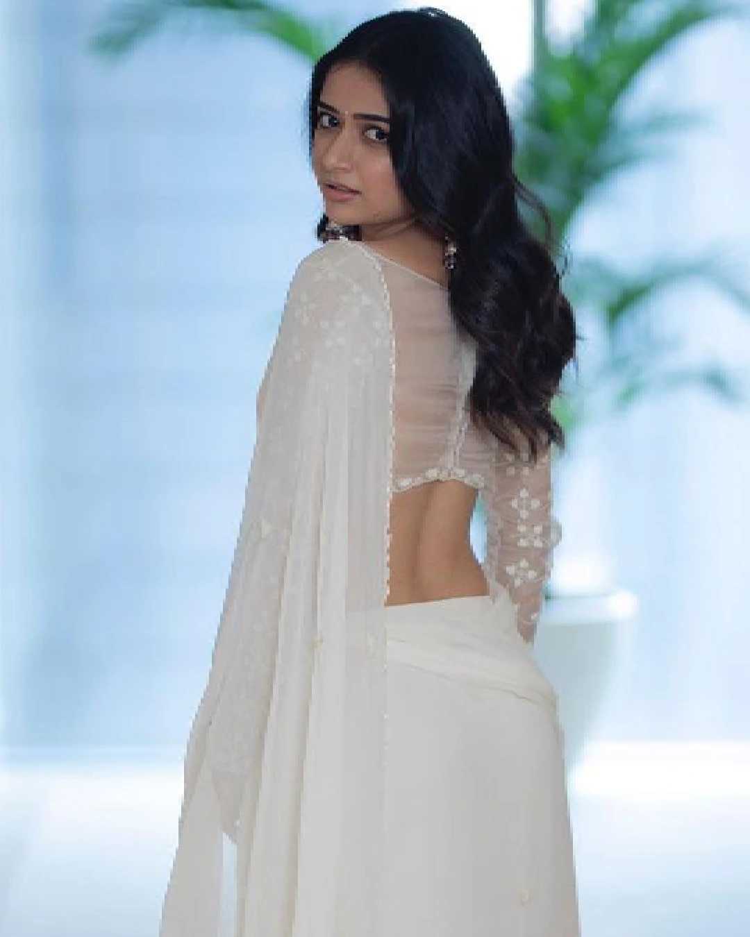 Amigos Beauty Ashika Ranganath photos in white saree